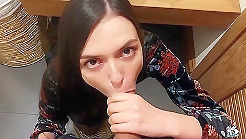 Sexy brunette hair with huge tits gets fucked