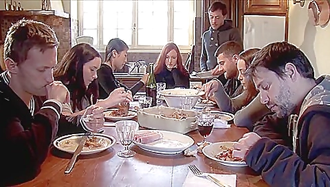 Sultry chick fucked in the kitchen and cum