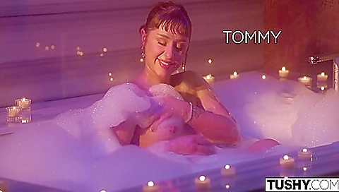 Sexy young chick masturbates with her boyfriend