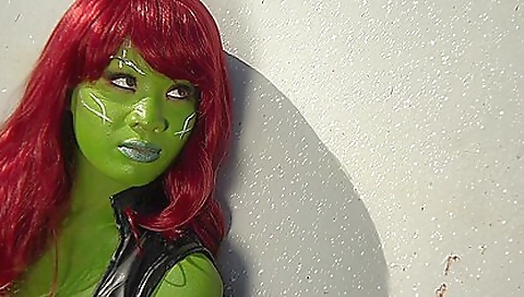 Sexy chick fucked in a-hatoper