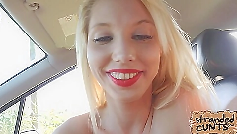 Sexy young blonde gets fucked by a toy